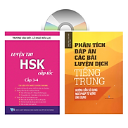 Sách - combo Luyện thi HSK cấp tốc tập 2 tương đương HSK 3+4 kèm CD + Phân