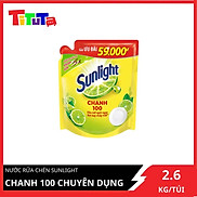 Nước Rửa Chén Sunlight Chanh Công Nghệ Mới Dạng Túi