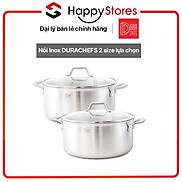 Nồi Inox DURACHEFS 2 size 7 lít và 9 lít - Hàng nhập khẩu