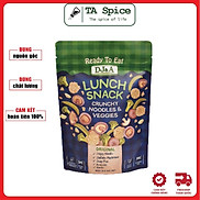 Hỗn hợp mì và rau củ sấy giòn DJ&A 90gr - Snack ăn vặt