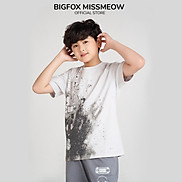 Bộ cộc tay bé trai Bigfox Miss Meow mùa hè chất cotton style Hàn size đại