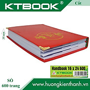 SỔ GHI CHÉP BÌA DA KTBOOK HANDBOOK CAO CẤP 600 trang size 16 x 24 cm ruột