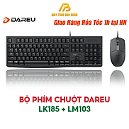 Combo Bộ Bàn Phím và Chuột Văn Phòng Có Dây Dareu LK185 và LM103