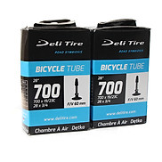 Cặp 2 cái ruột xe đạp 700 x 19 23C FV60mm DELI-TIRE