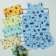Set 5 bộ quần áo trẻ em ba lỗ họa tiết mùa hè S-TomTom Baby