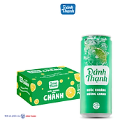 Thùng 24 Lon Nước Khoáng Thiên Nhiên Có Ga Đảnh Thạnh Khoáng Chanh 330ml