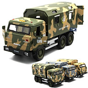 Xe ô tô tải quân đội đồ chơi trẻ em mô hình xe bằng hợp kim tỉ lệ 1 32 có