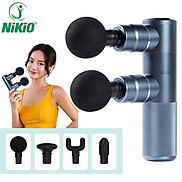 SúngMassage Cầm Tay Nikio 2 Đầu Kép Thế Hệ Mới - Mát Xa Giãn Cơ Chuyên Sâu