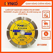 LƯỠI CẮT GẠCH ĐÁ 9 RĂNG PHI 110MM RSA04001 chuyên cắt gạch