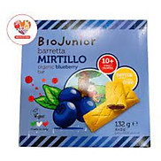 Bánh ăn dặm hữu cơ cho bé vị việt quất Bio Junior 132g