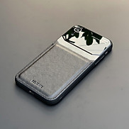 Ốp lưng da kính cao cấp dành cho iPhone XR - Màu đen - Hàng nhập khẩu
