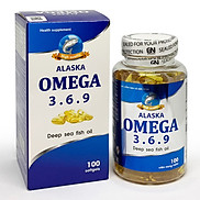 Thực phẩm bảo vệ sức khỏe Dầu cá Alaska Omega 3.6.9 cải thiện thể lực Lọ