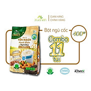 Combo 11 Túi Ngũ Cốc Yến Mạch Hạnh Nhân Hạt Chia Xuân An ít đường 400G 25g