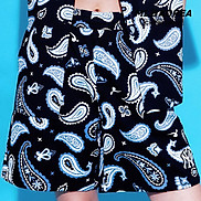 MLB - Quần shorts unisex ống rộng Paisley Part 5 Woven 3ASMI0133-50BKS