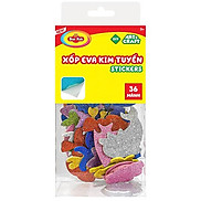 Bộ Đồ Chơi Hình Dán Xốp EVA Kim Tuyến - Star Kids K-941 36 Chi Tiết