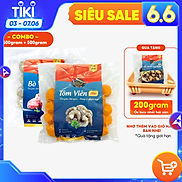 Combo tôm viên 500 gram + bò viên 500 gram Tâm Lợi, loại cao cấp