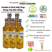 5 chai Mật ong nguyên chất hoa rừng tây bắc Phúc Khang- Hàng Chính Hãng