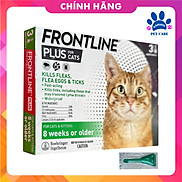Thuốc nhỏ gáy trị ve rận, bọ chét Frontline Plus cho mèo 1 ống