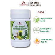 Bột Rau Má Đậu Xanh Cốt Dừa Tabaha 500g Thanh nhiệt đẹp đa mát lành