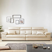 SF315 - GHẾ SOFA DA THẬT 4 CHỖ NGỒI KÈM ĐÔN KHÔNG TAY