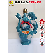 Đặc Sản Bình Định - Rượu Bàu Đá Thành Tâm Long Phụng Màu xanh da trời