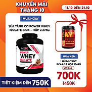 Sữa Tăng Cơ Power Whey Isolate BioX Hộp 2.27Kg