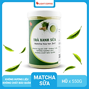 Bột trà xanh sữa 3in1, matcha xuất xứ Nhật Bản, hũ 550g