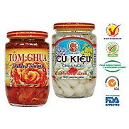 Combo 1 Hũ Tôm Chua 430g + 1 Hũ Củ Kiệu 390g