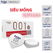 Bao cao su nam Non-Latex Feelex 001, siêu mỏng chuẩn 0.01mm