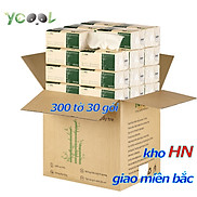 Giấy ăn gấu trúc YCOOL 1 thùng 30 gói tre 300 tờ 4 lớp