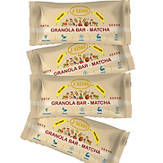 Combo 4 thanh yến mạch vị Matcha - Granola Bar Matcha Snack