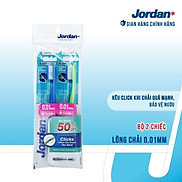 Bộ 2 bàn chải đánh răng Jordan Click Gum Protector