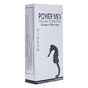 Bao Cao Su Powermen Longer Plus Cá Ngựa Bạc Hộp 12 Cái