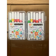 Bút Màu Acrylic Marker 12 24 36 48 60 Cao Cấp Màu Sắc Tươi Sáng