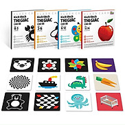 Set 4 bộ - 80 thẻ Flash Card Kích thích thị giác cho bé từ 0