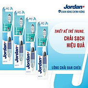 Combo 4 Bàn chải đánh răng Jordan Individual Clean, Lông mềm đan chéo