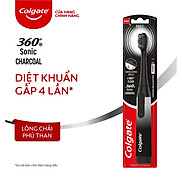 Bàn chải điện Colgate Sonic 360 Charcoal với lông chải phủ than kháng khuẩn