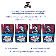 Combo 4 Thùng Yến mạch hạt cán vỡchế biến nhanh trong 1 phút Quaker oats