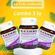 Combo 3 lọ Thực Phẩm Bảo Vệ Sức Khỏe Bổ Não Blackmores Gingkoforte lọ 40