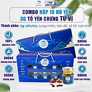 Hộp Yến Chưng Sẵn Yến Loan Gồm 10 Hũ 3g Chưng Tứ Vị Không Chất Bảo Quản