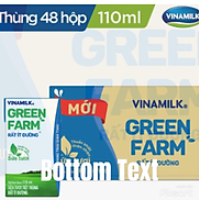 Thùng 48 hộp Sữa Tươi Tiệt Trùng Vinamilk Green Farm rất ít đường 110ml
