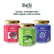 Bột củ dền 100gr+ Bột lá dứa 60gr+ Bột hoa đậu biếc 60gr DéliHSD 18 tháng