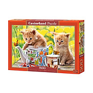 Xếp hình puzzle tiệc trà chiều với những chú mèo 500 mảnh CASTORLAND B
