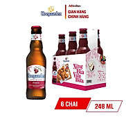 Lốc 6 chai bia Hoegaarden Rosée 248ml chai