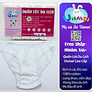 SET 6 QUẦN LÓT GIẤY COTTON UNMEI DÙNG 1 LẦN CHO MẸ BẦU MẸ SAU SINH SINH