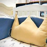 GỐI SATTIN HÀN QUỐC  Gối quây cũi - gối ôm - gối tựa lưng Handmade cho bé.