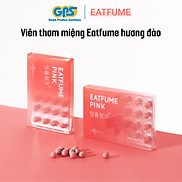 Kẹo thơm miệng hương đào Eatfume Pink chăm sóc hơi thở 24 viên vỉ