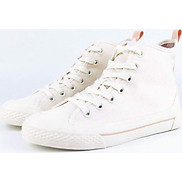Giày Sneakers Nữ Cổ Cao DinCox White D09