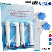 Bộ 4 đầu bàn chải đánh răng điện - cho máy Braun Oral B, EB