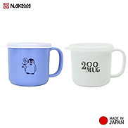 Combo 02 Cốc nhựa nắp mềm dành cho bé Nakaya 200ml hàng Made in Japan